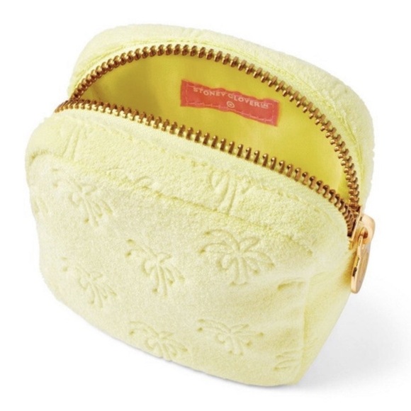 Terry Cloth Palm Tree Mini Pouch - Picture 6 of 6